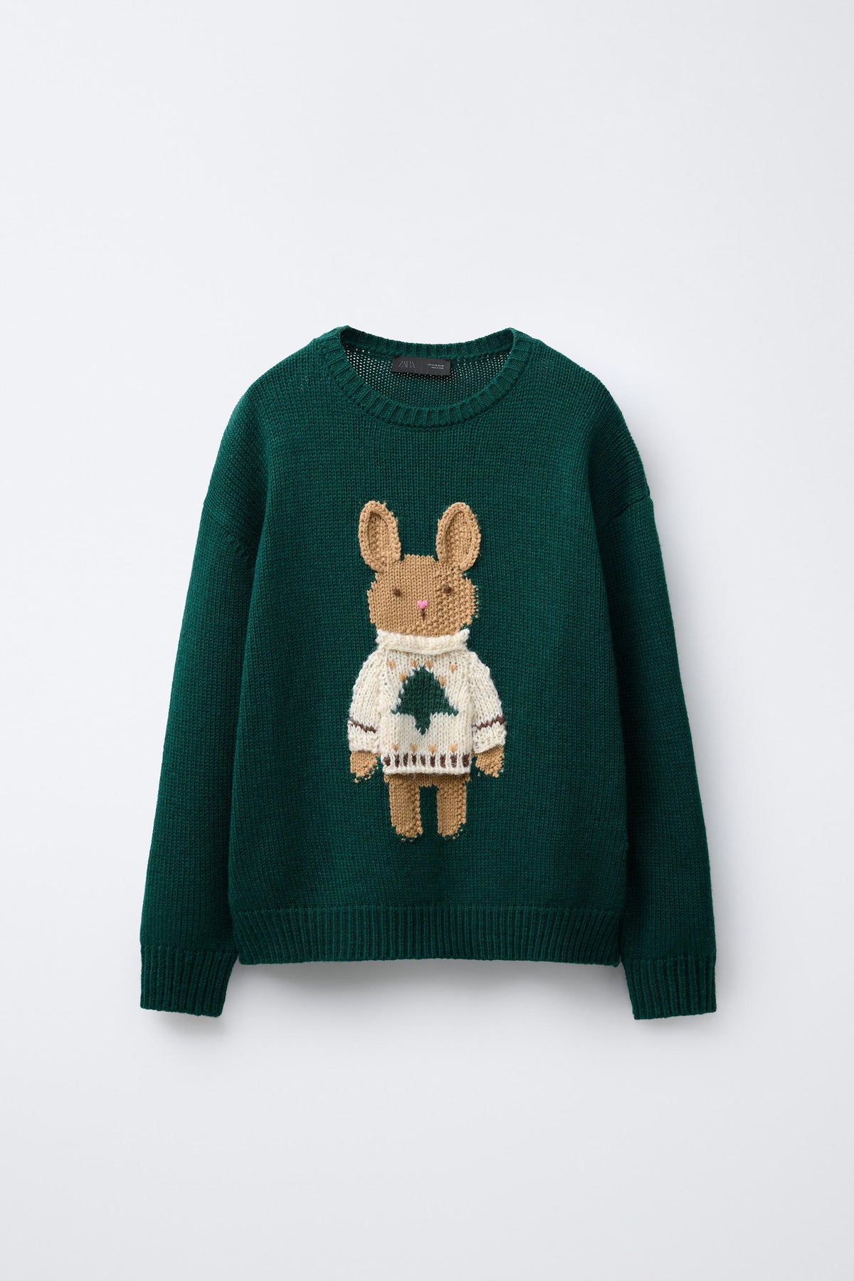 Bestickter Strickpullover