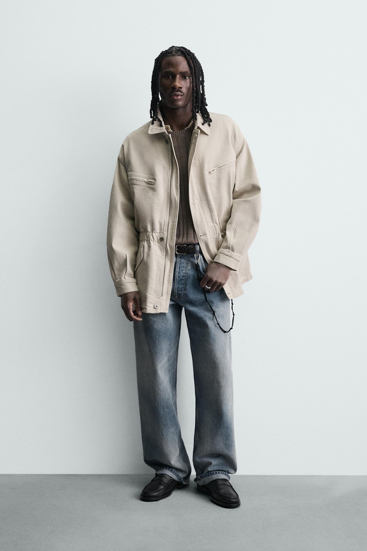 Jeansjacke mit Taschen