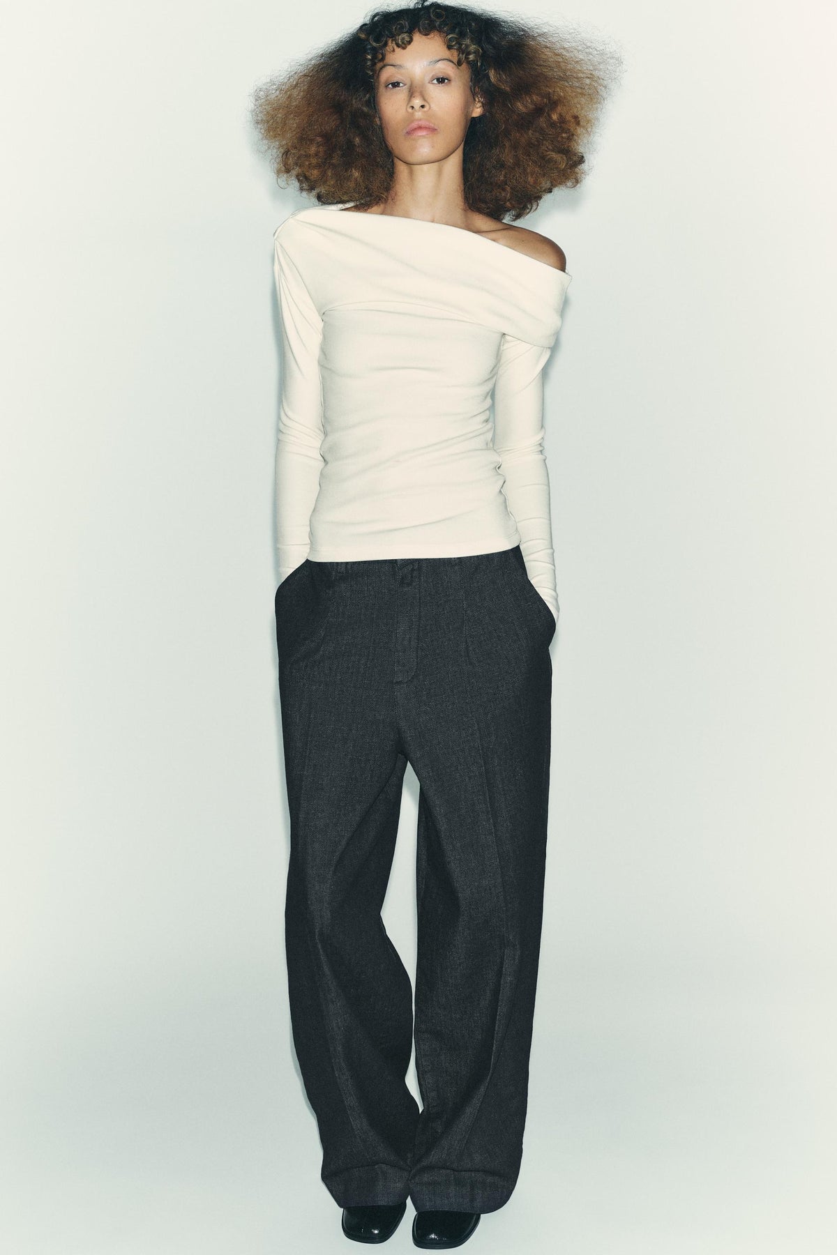 ASYMMETRISCHES WEICHES HEMD