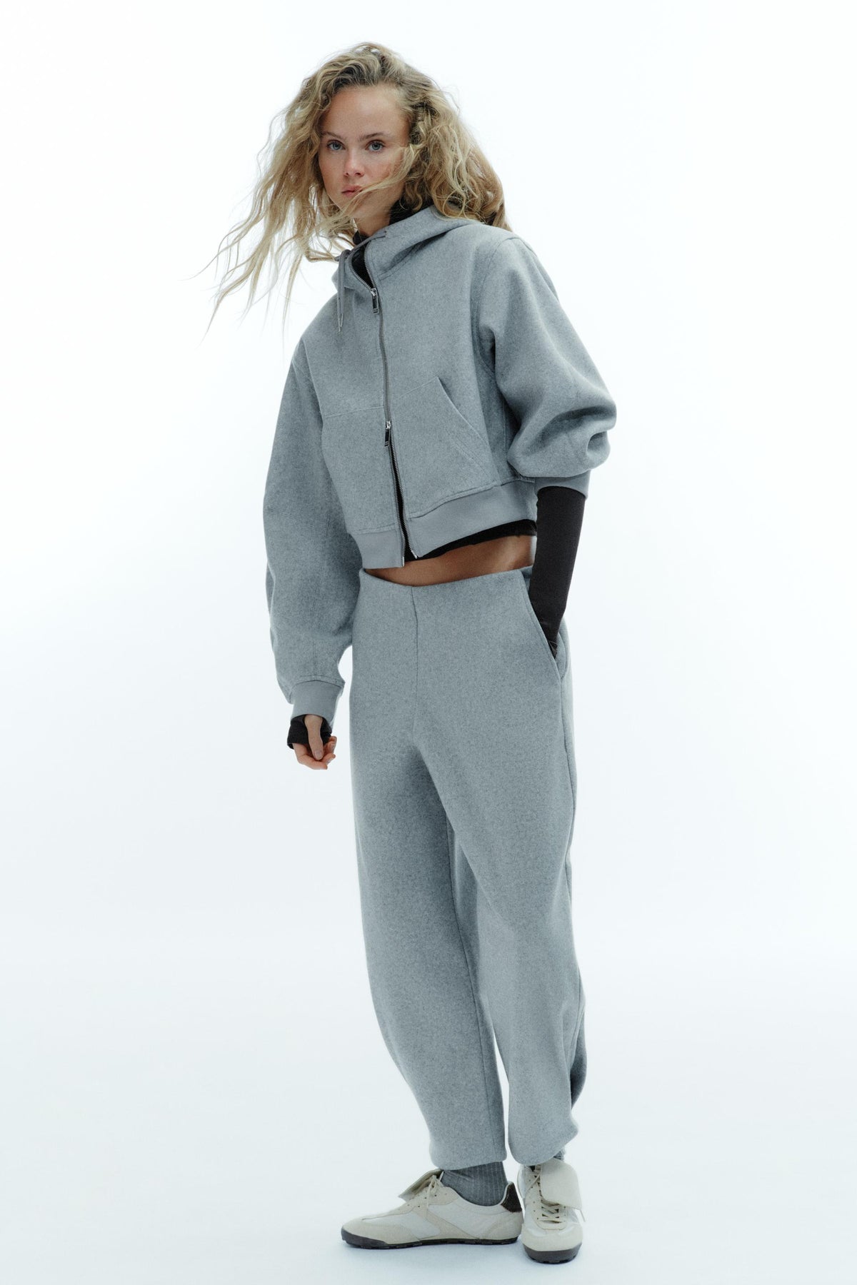 Plissierte, weiche Hose