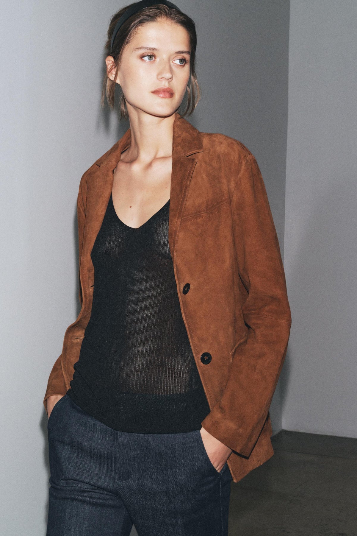 Oversized Wildlederjacke (limitierte Auflage)