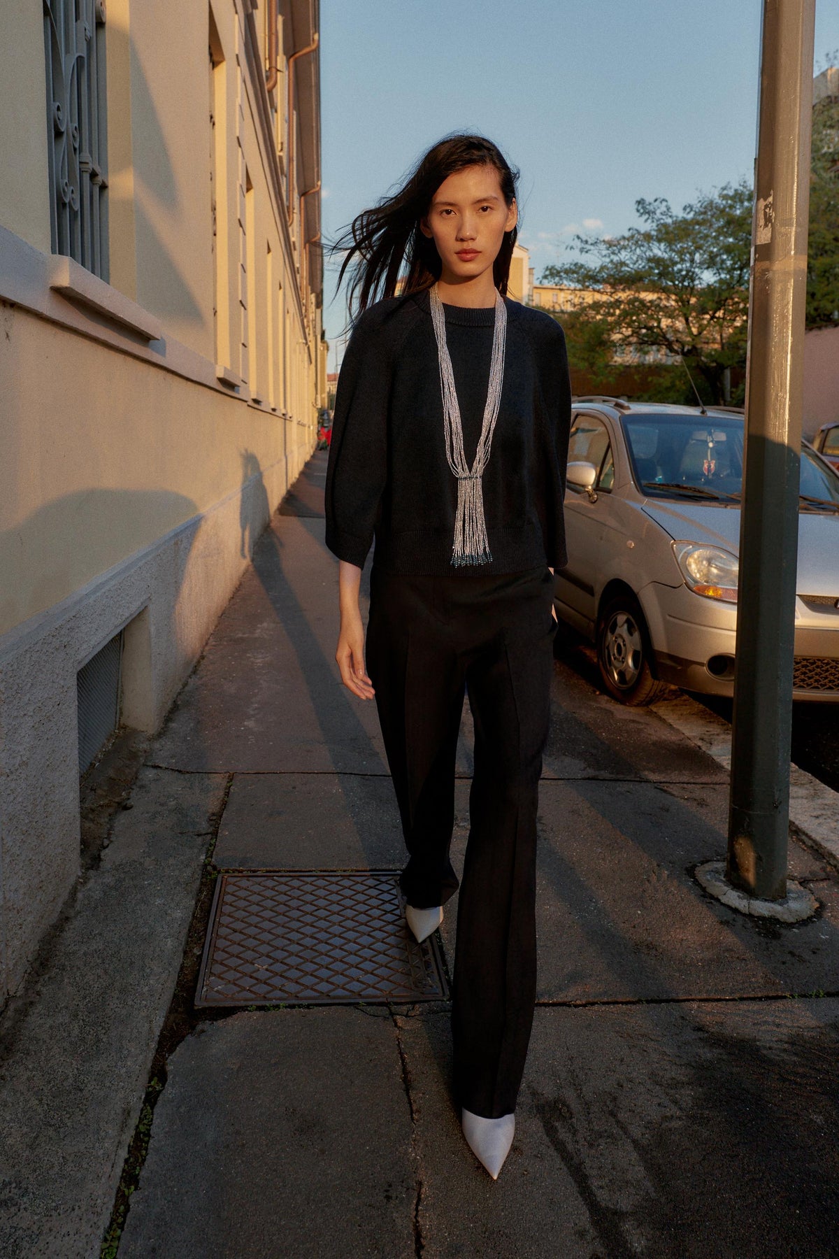 STRICKPULLOVER MIT WEITÄRMELN