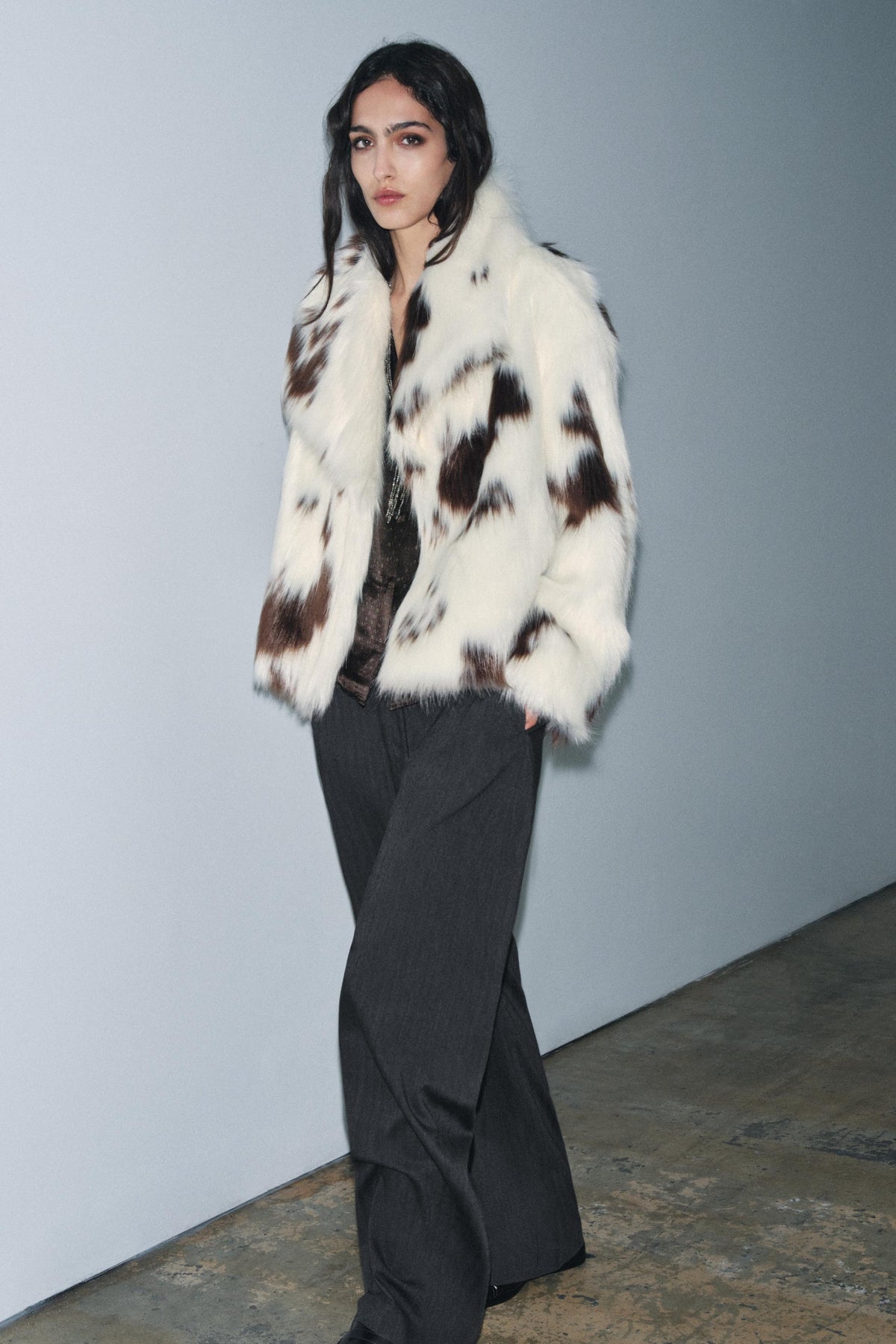 FAUX FUR JACKET ZW COLLECTION LIMITED EDITION - Image 1