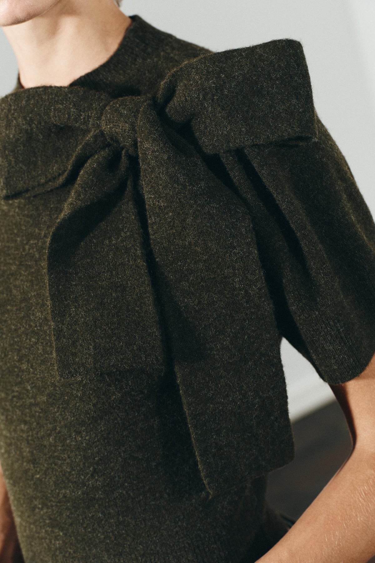 Kurzarm-Strickpullover