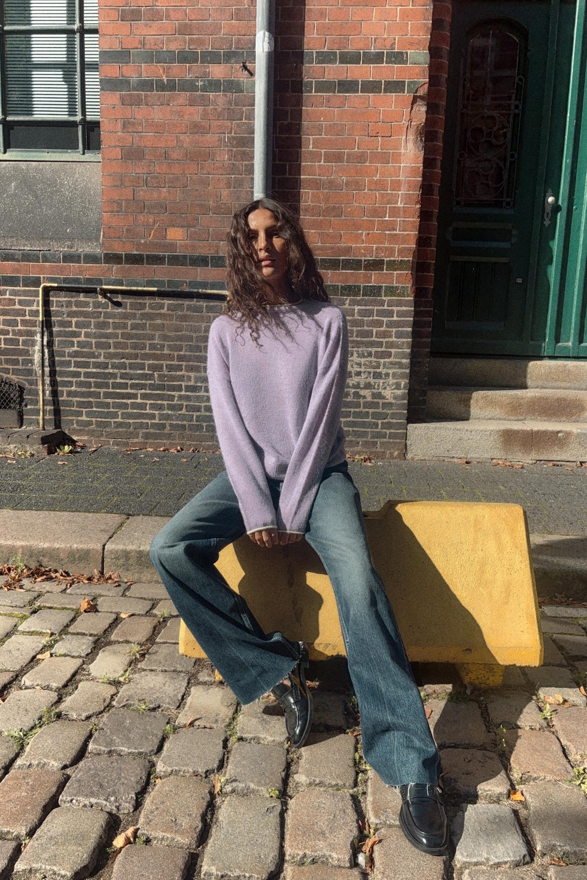 Strickpullover mit Borten