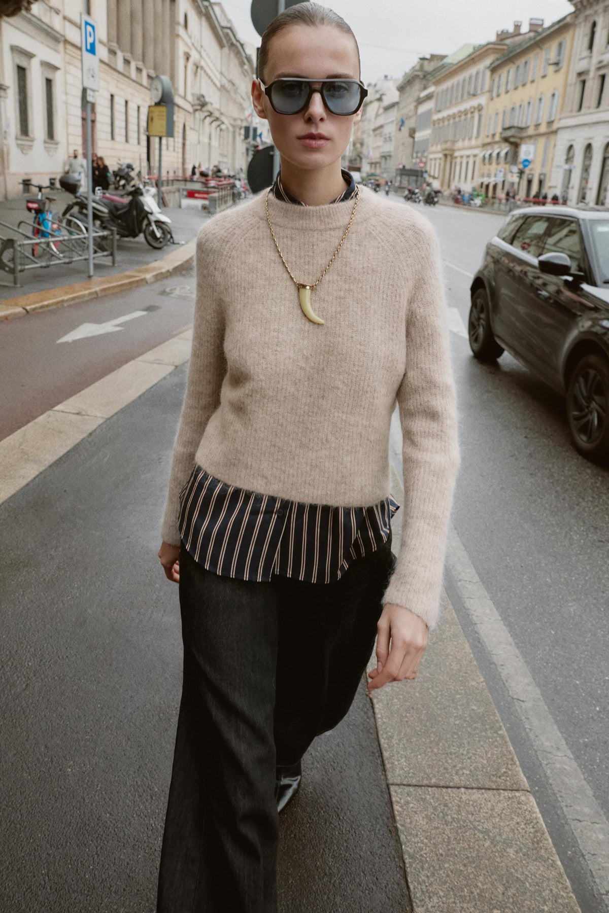 Woll-Alpaka-Pullover