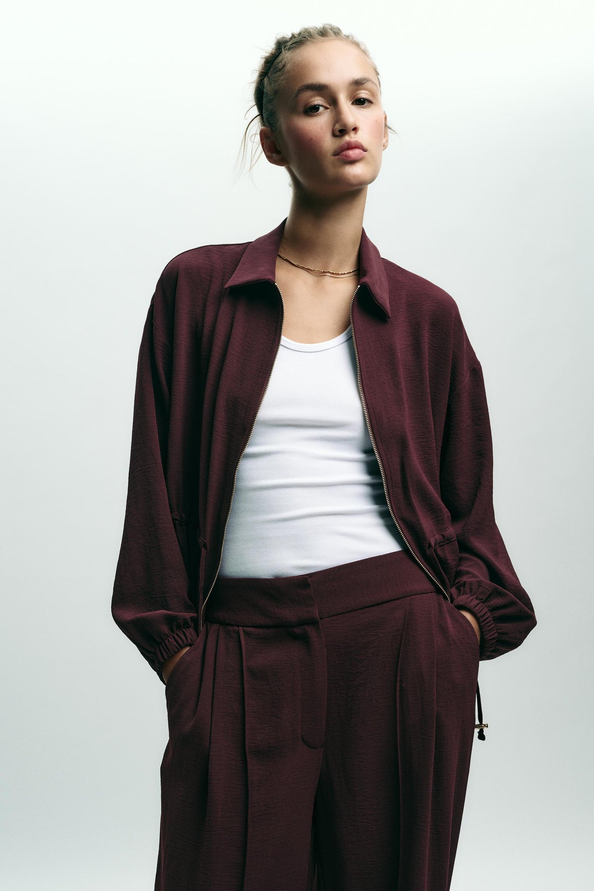 SAFARI-JACKE MIT KORDELZUG