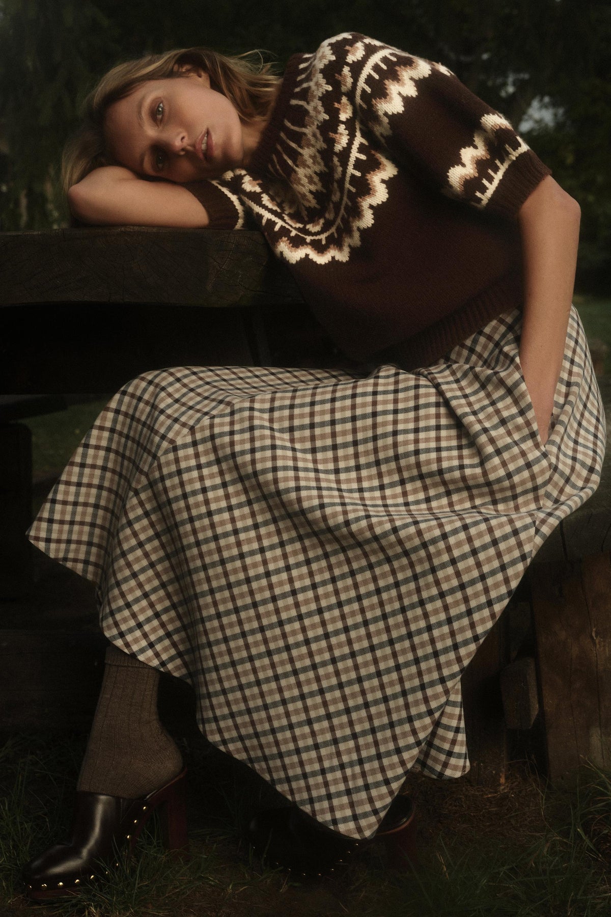 Jacquard-Strickpullover