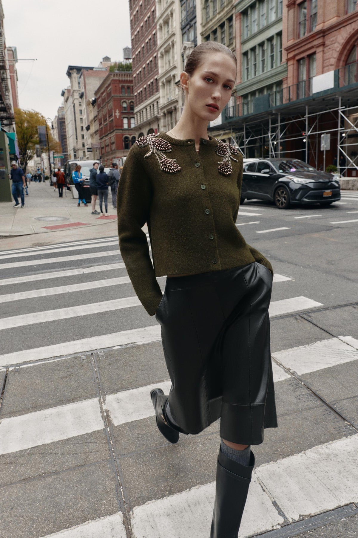 CARDIGAN WITH BEADS - Image 1