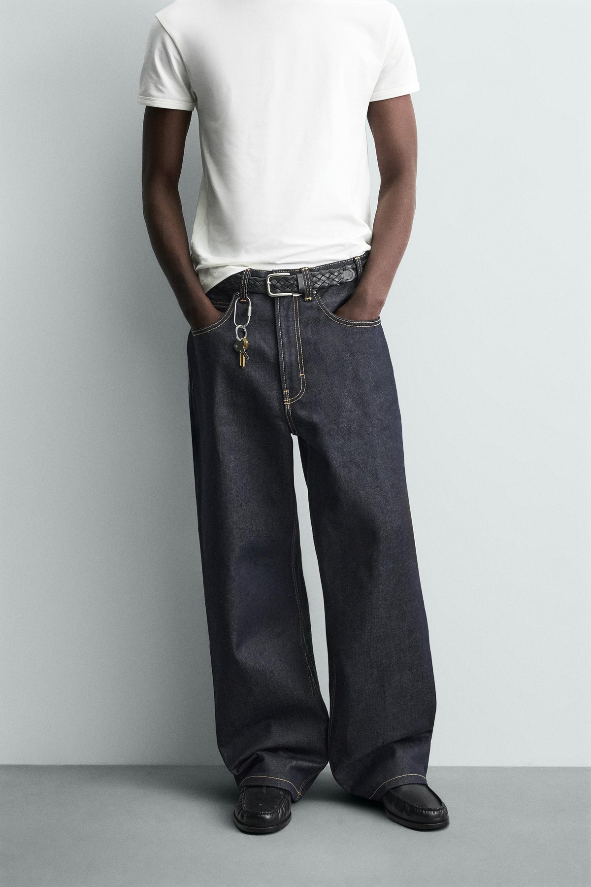 BAGGY JEANS WITH TOPSTITCHING - Image 2