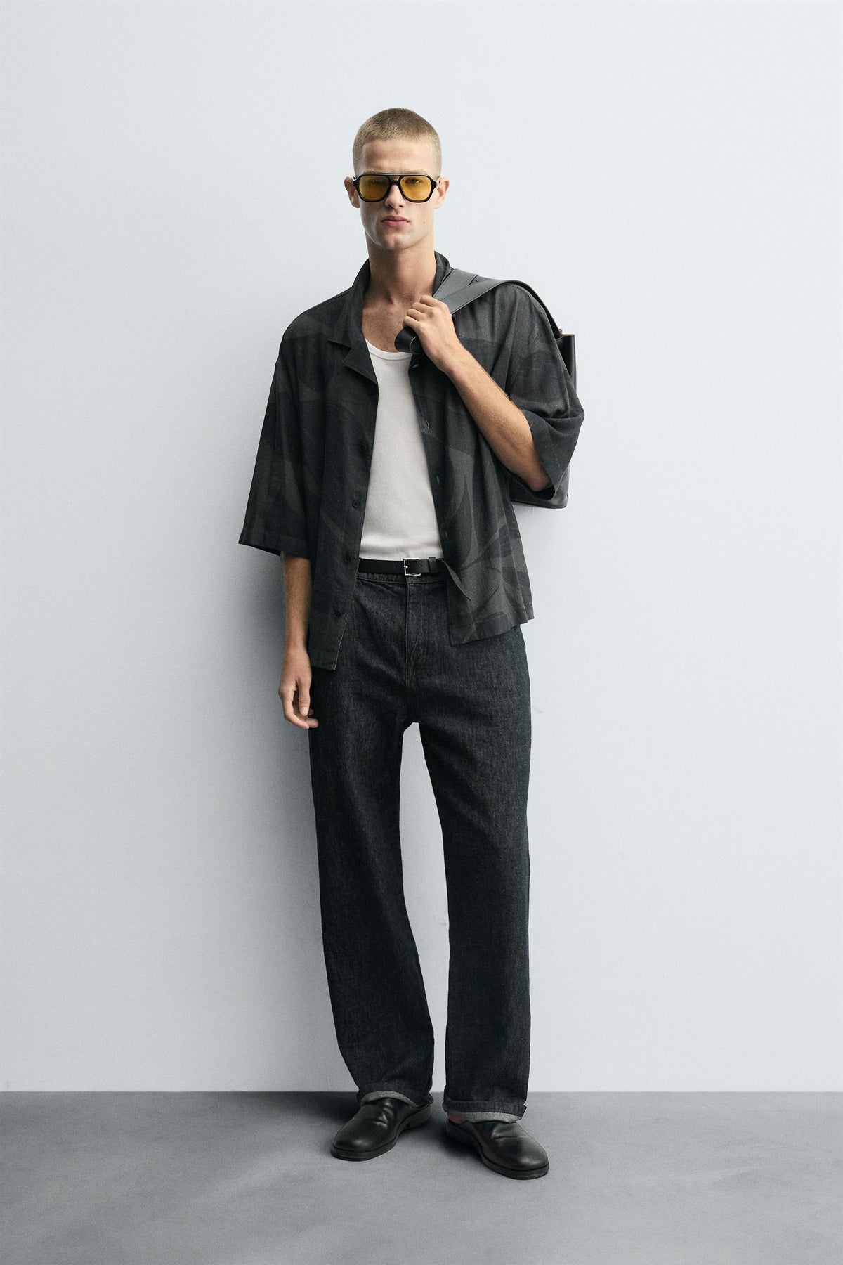 VISCOSE/LINEN SHIRT - Image 1