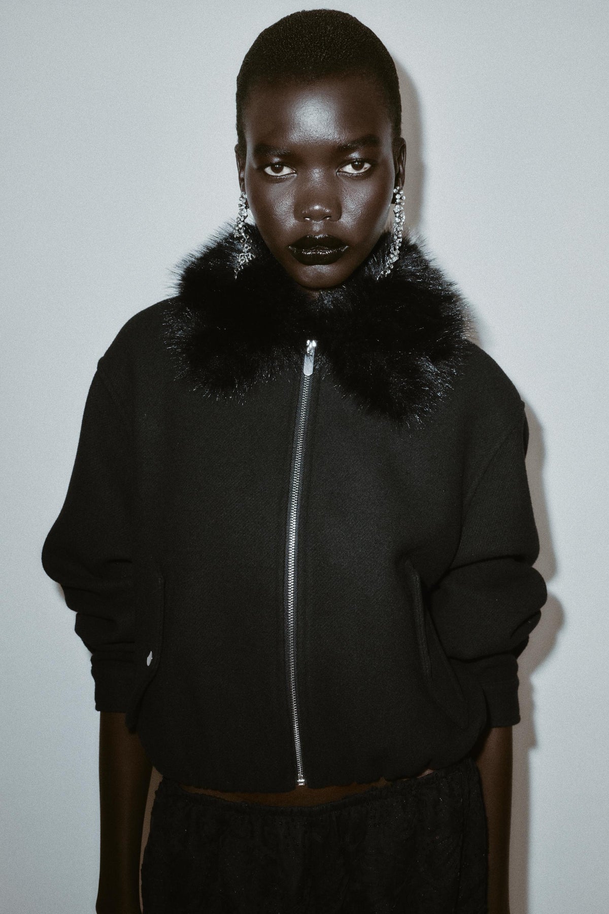 BOMBERJACKE MIT PELZ