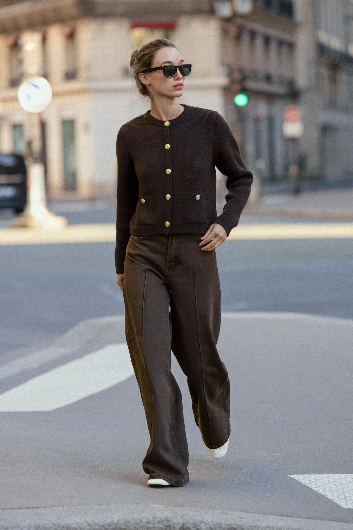 Strickjacke mit Knöpfen