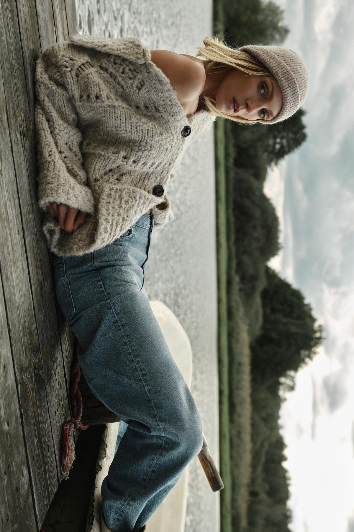 Dicker Strickcardigan