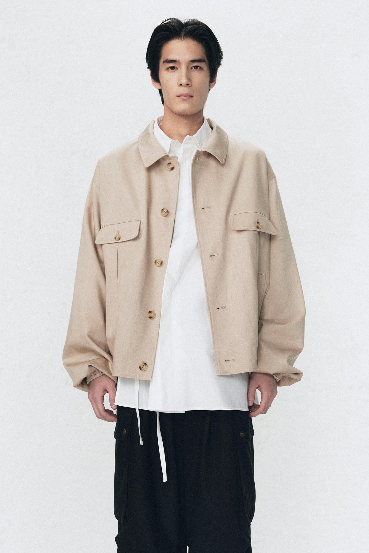 Jacke in lockerer Passform