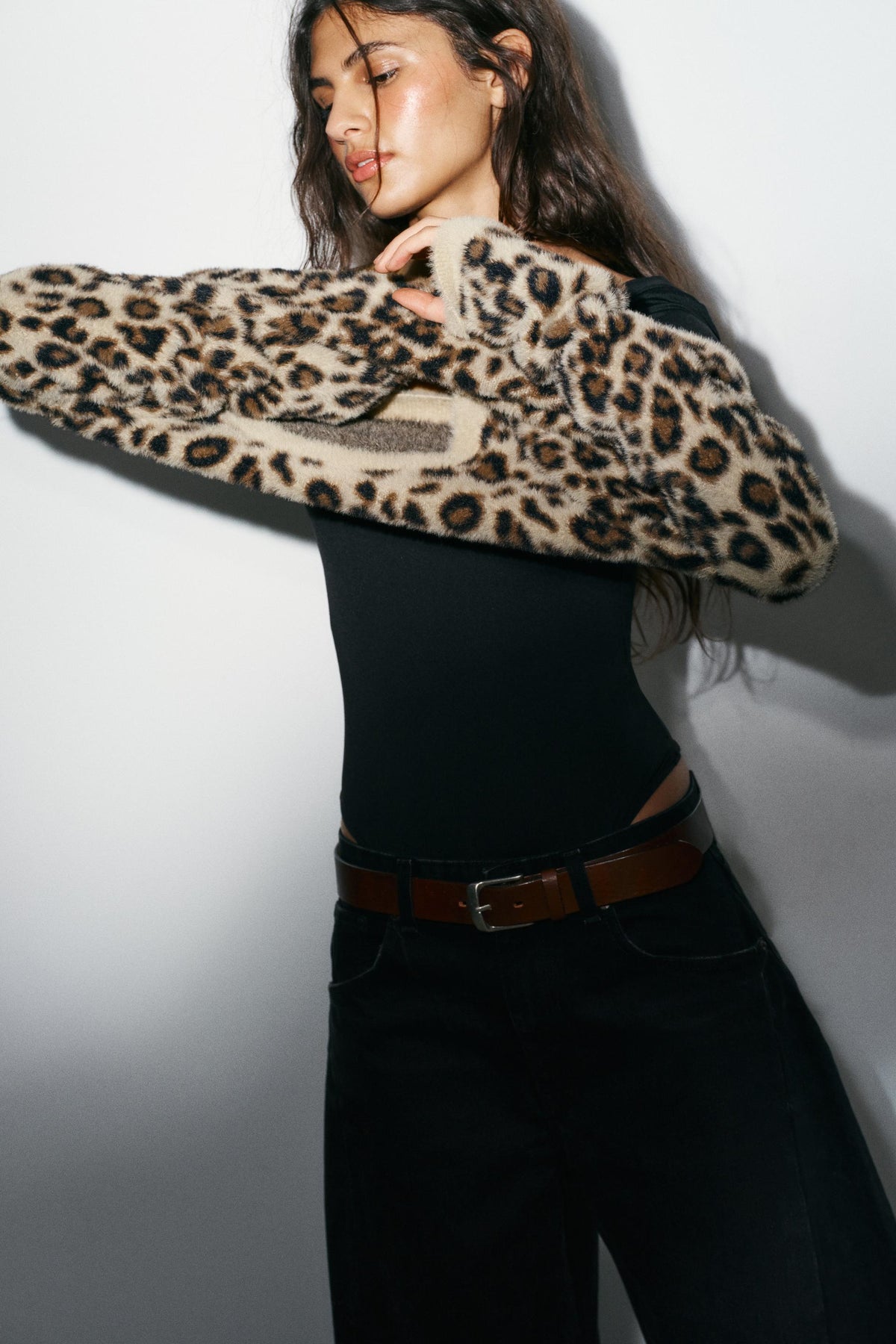 Strickpullover mit Tiermuster