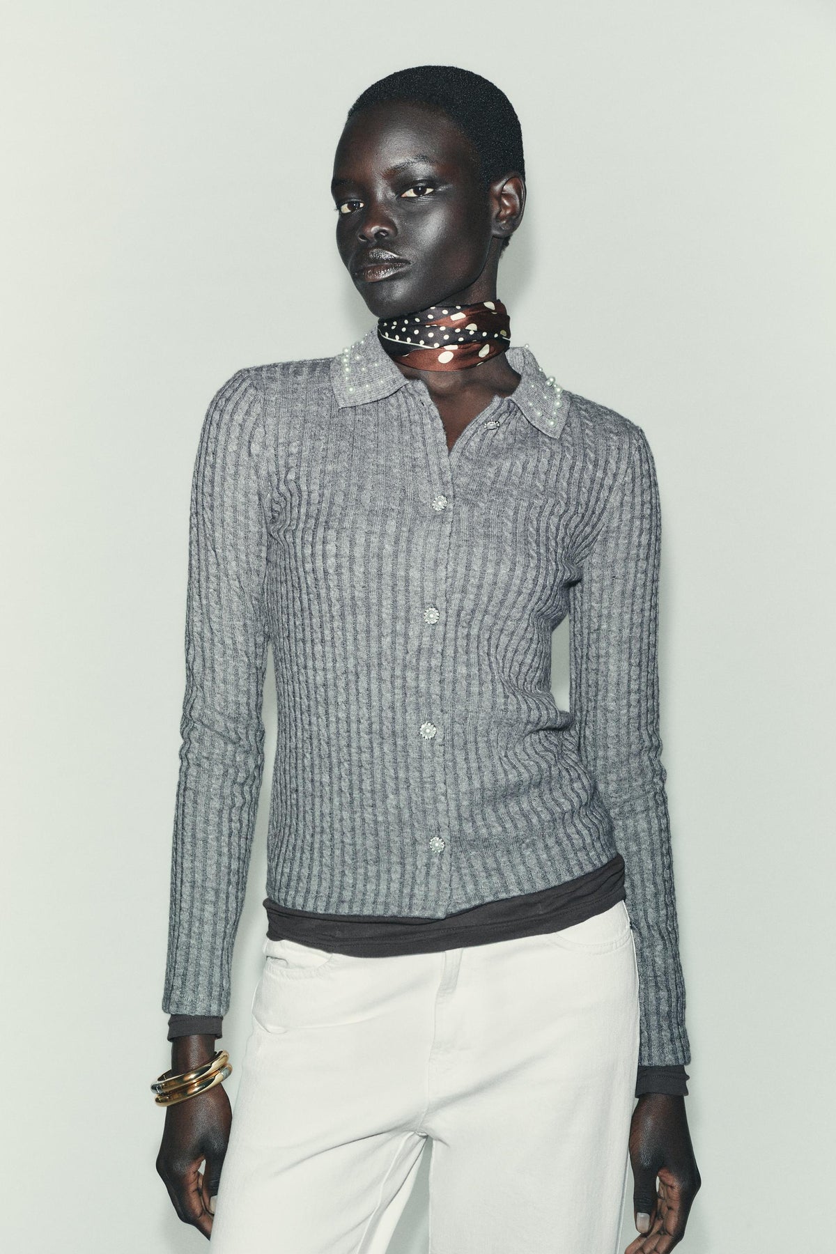 Cardigan mit Cut-out-Details