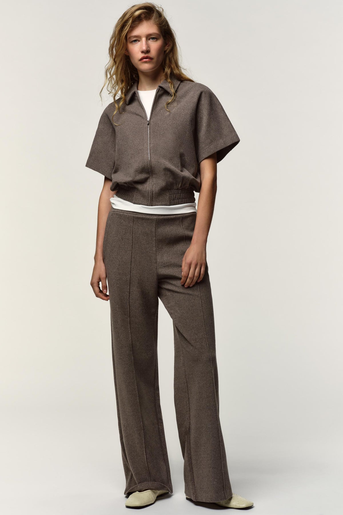 Jacke mit weichen Ärmeln