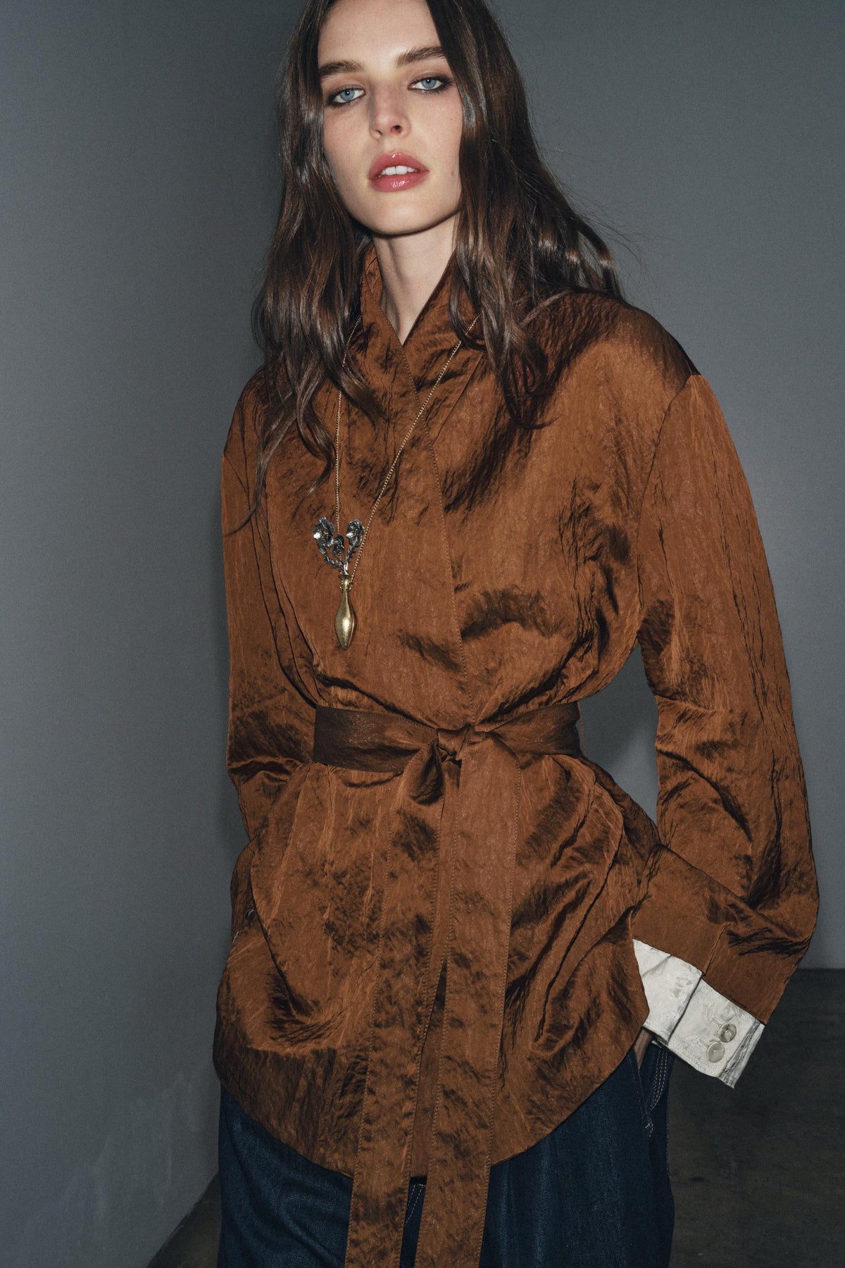 Jacquard-Kimono-Jacke