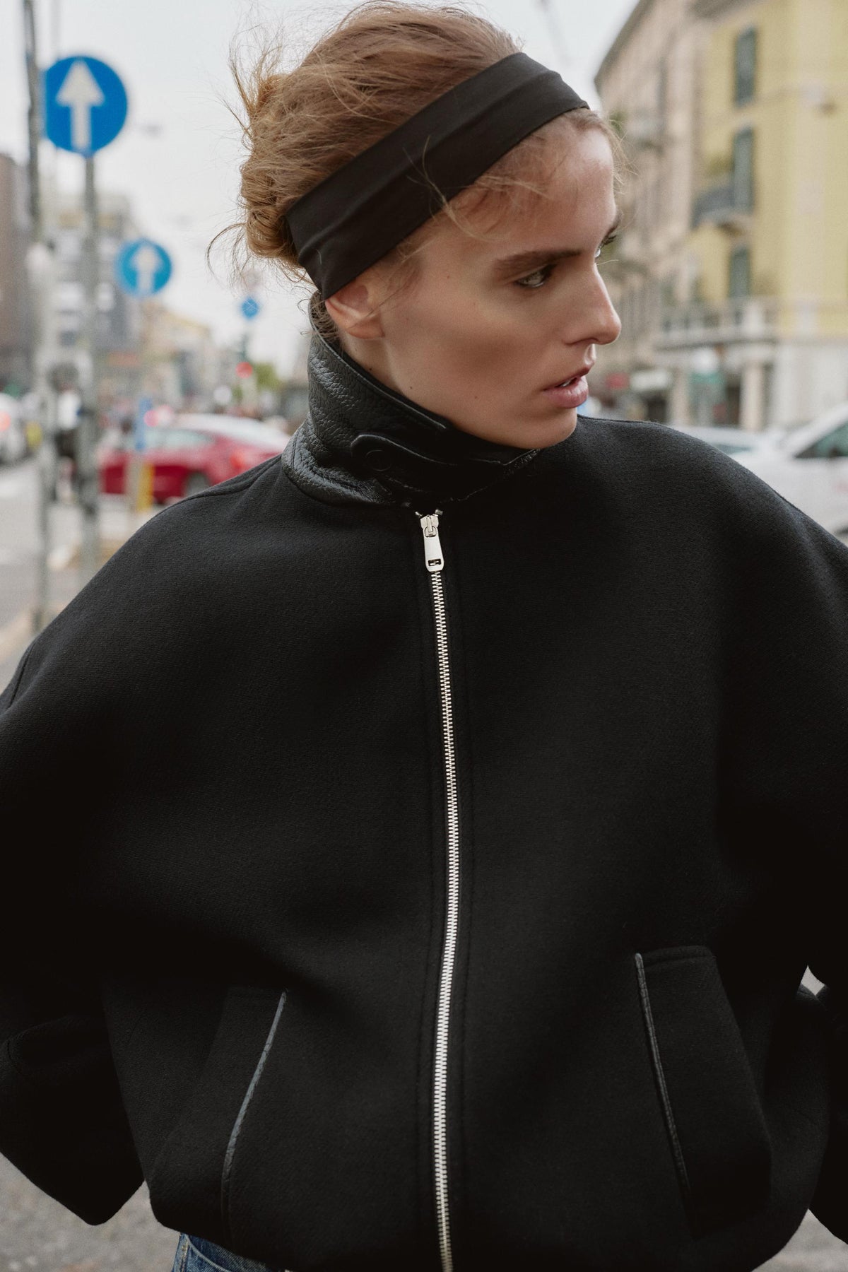 Bomberjacke aus Wolle