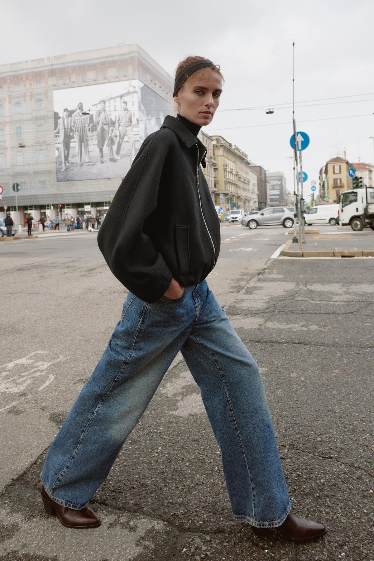 Bomberjacke aus Wolle