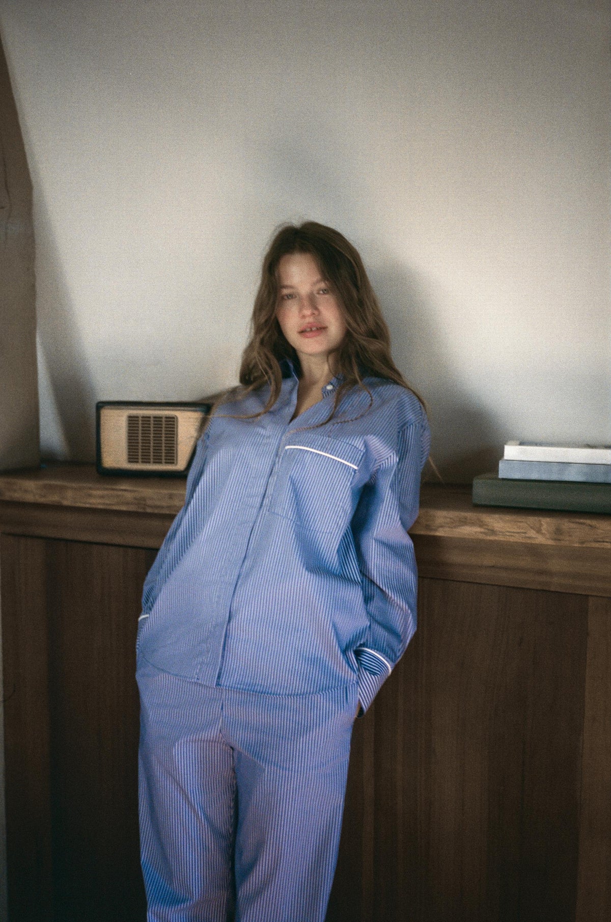 Gestreifte Pyjamahose