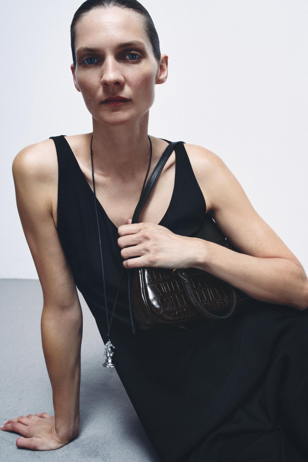 Schultertasche aus Leder