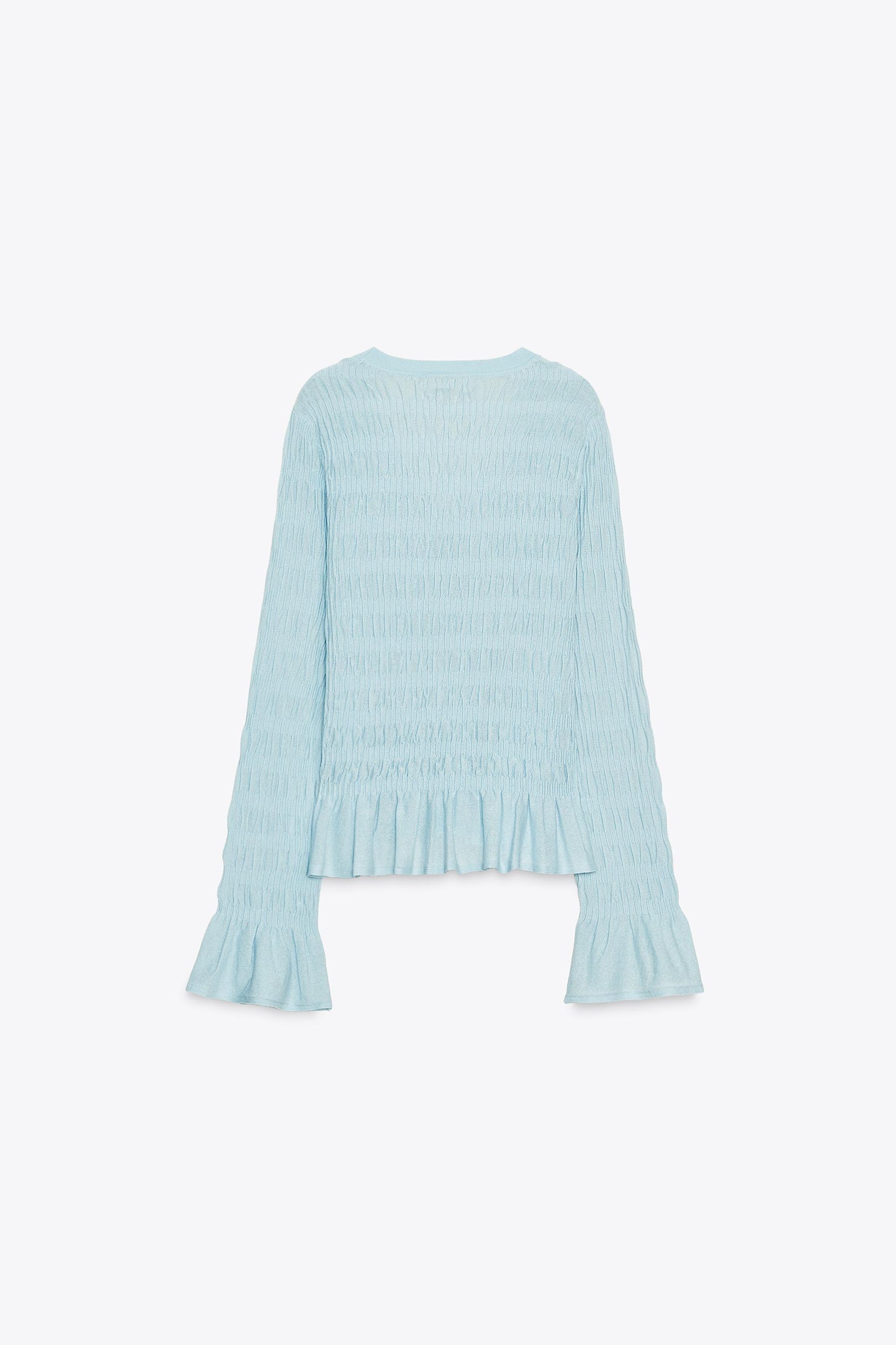 GATHERED KNIT CARDIGAN - Image 6