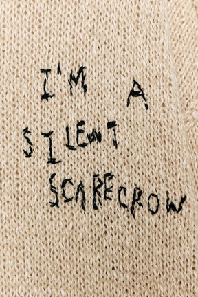 Wollpullover mit Stickerei