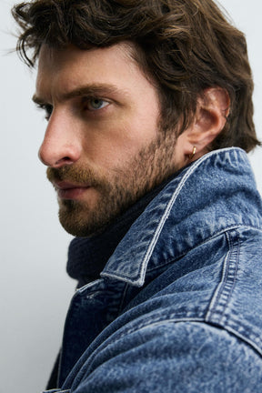 QUILTED DENIM OVERSHIRT - Image 6