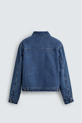 QUILTED DENIM OVERSHIRT - Image 8