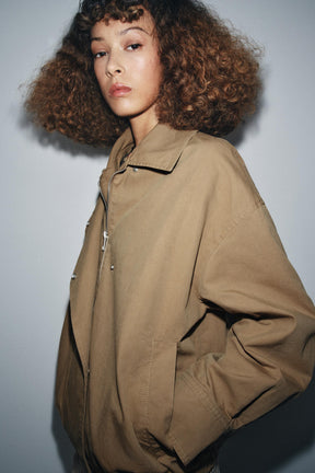 Bomberjacke aus Kunstpelz