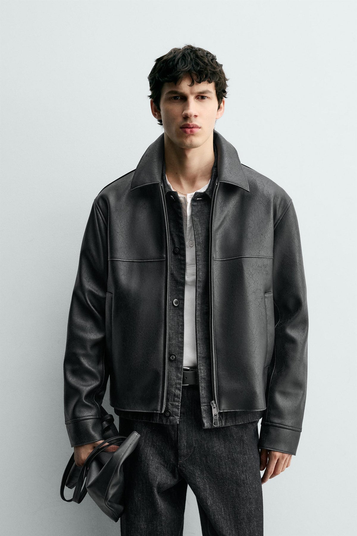 LEATHER EFFECT JACKET - Image 2