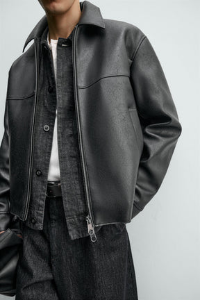 LEATHER EFFECT JACKET - Image 5