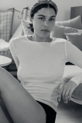 Lyocell-T-Shirt mit Rücken