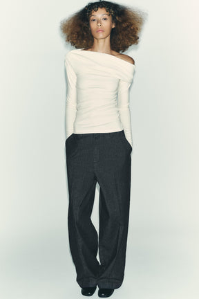 ASYMMETRISCHES WEICHES HEMD