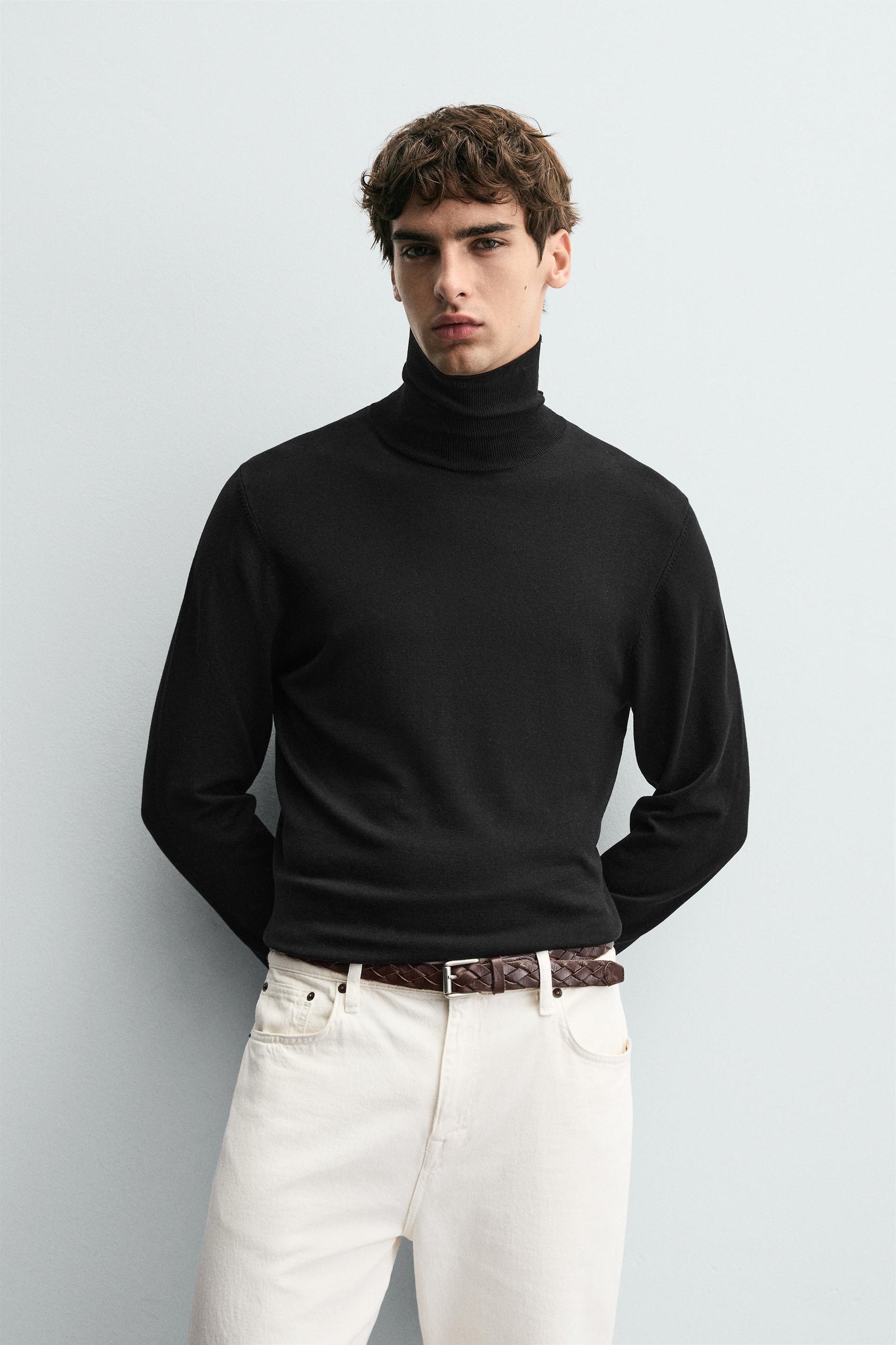 BASIC HIGH NECK SWEATER - Image 2