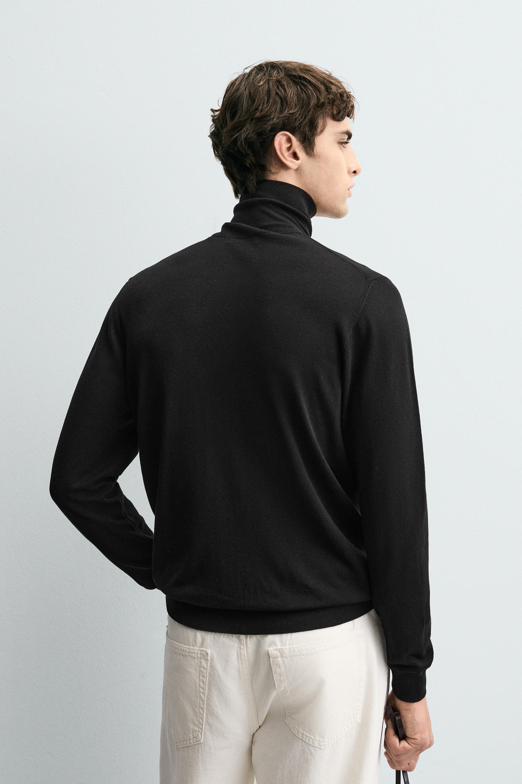 BASIC HIGH NECK SWEATER - Image 3