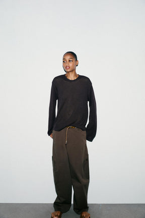 CUT-OUT KNIT SWEATER - Image 1