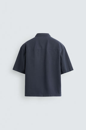 EMBROIDERED TEXTURED OVERSHIRT - Image 7