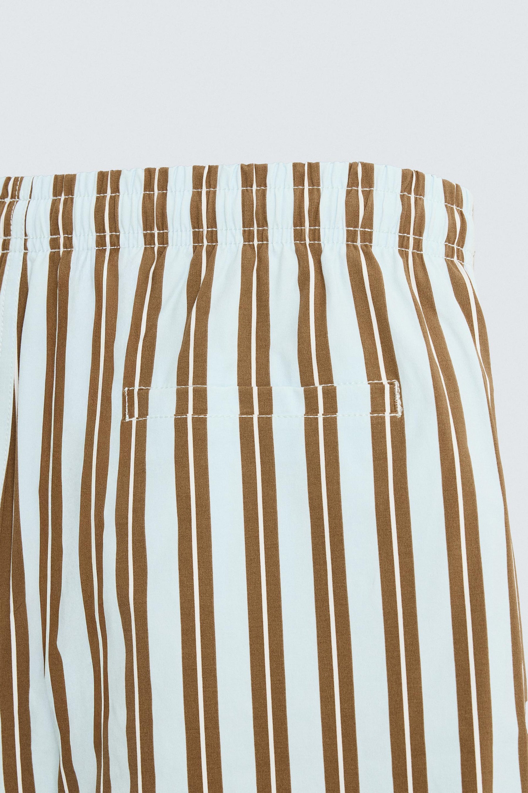 STRIPED MID-LENGTH SWIMMING TRUNKS - Image 9