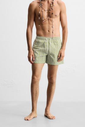 WAVY MID-LENGTH SWIMMING TRUNKS - Image 3