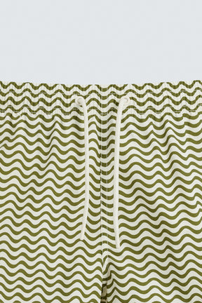 WAVY MID-LENGTH SWIMMING TRUNKS - Image 8