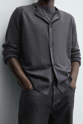 REGULAR FIT CARDIGAN WITH WOOL - Image 6