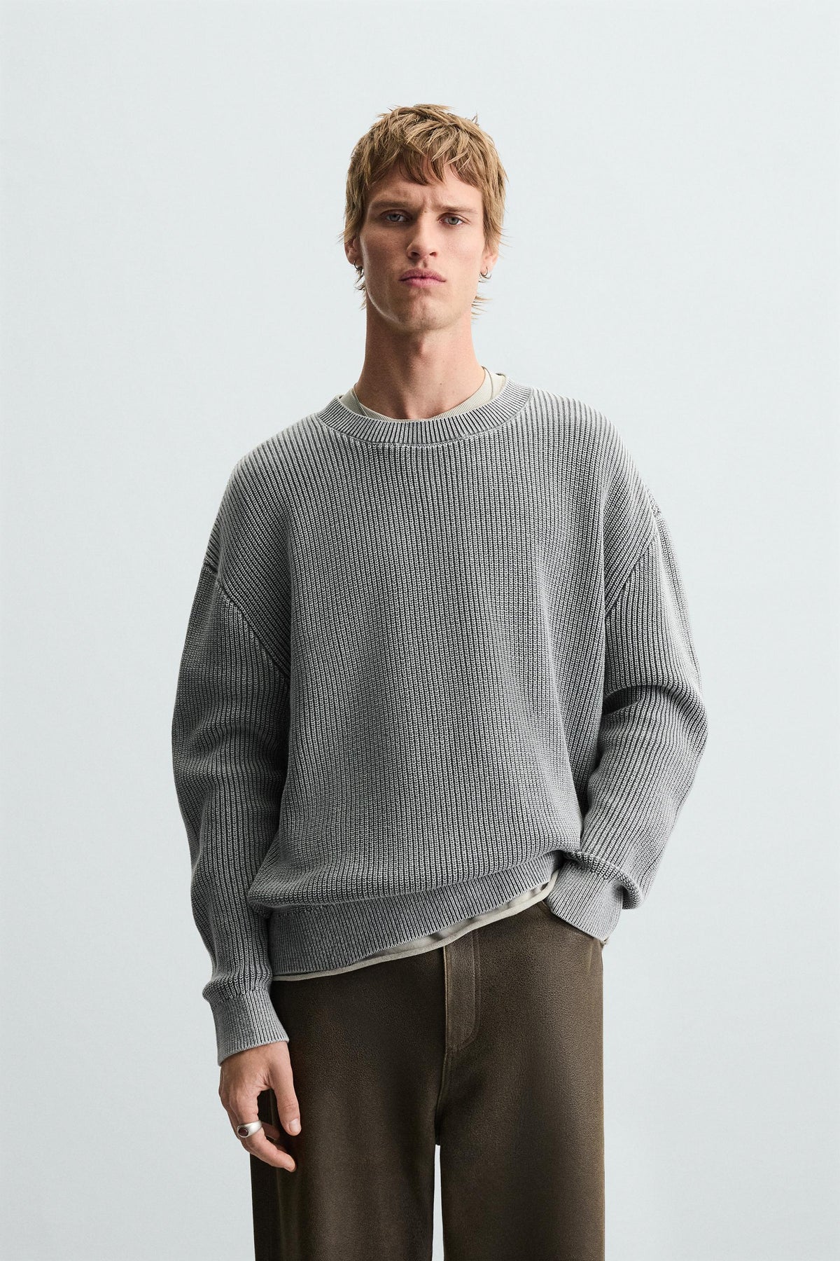 Gewaschener Rippstrick