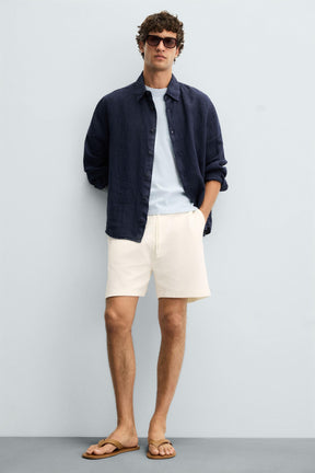 TEXTURE JOGGER BERMUDA SHORTS - Image 5