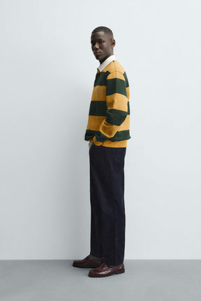 Polohemd mit Kontrastkragen 