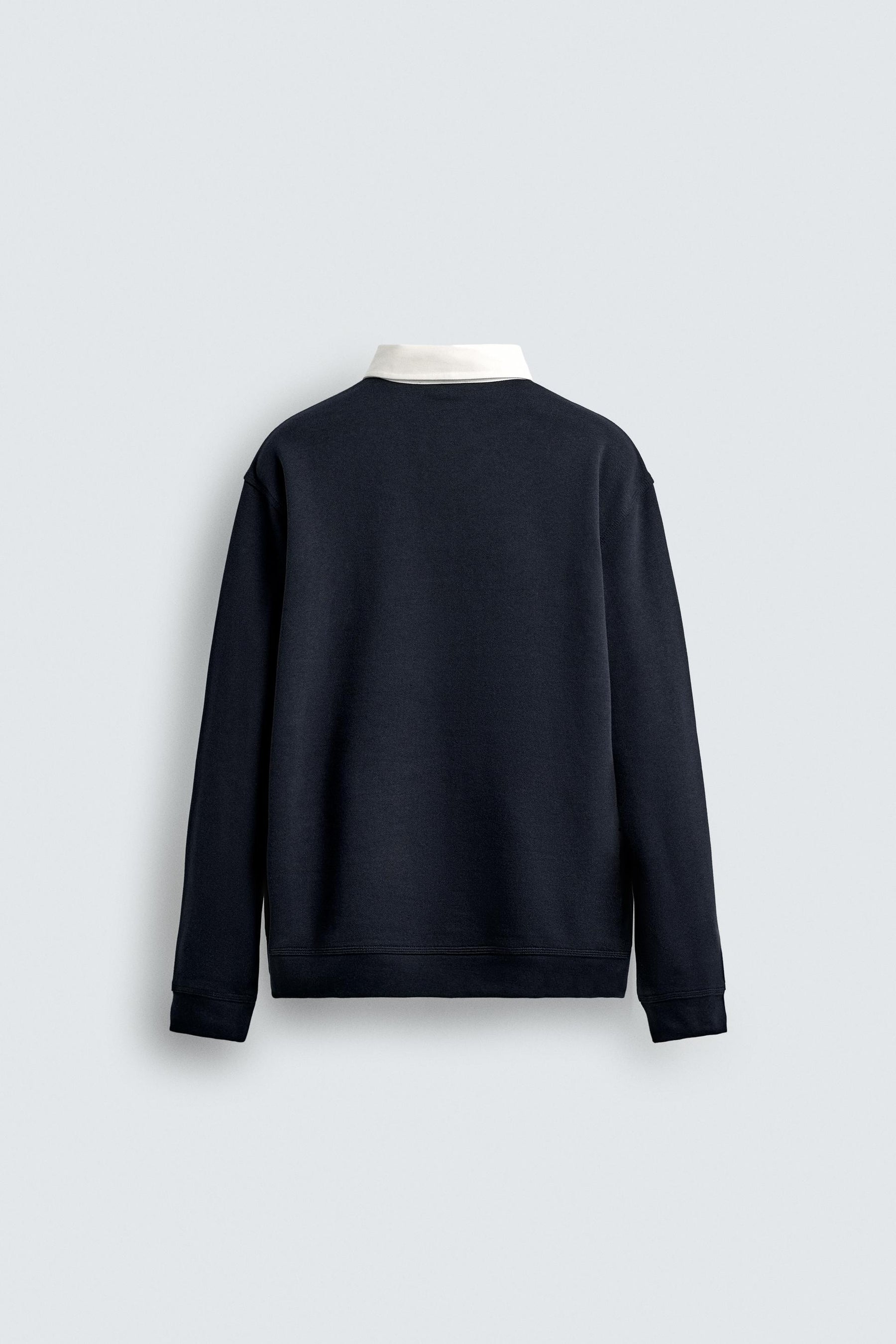 SWEATSHIRT WITH CONTRAST POLO COLLAR - Image 7