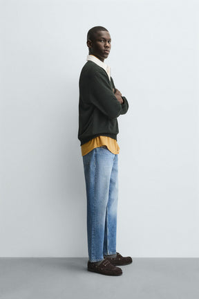 Polohemd mit Kontrastkragen 