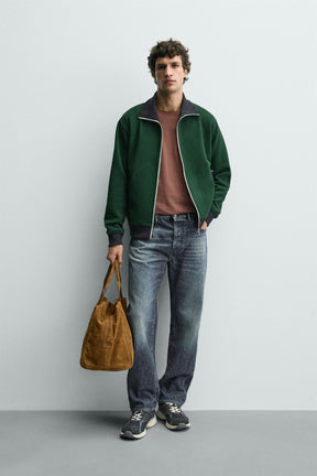 COLOUR BLOCK JACKET - Image 1